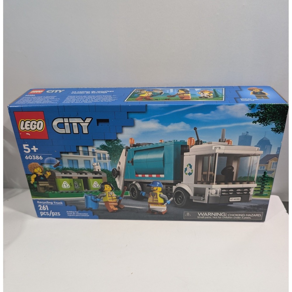 LEGO City Recycling Truck 60386 Building Toy Set 261 Pieces New in Box